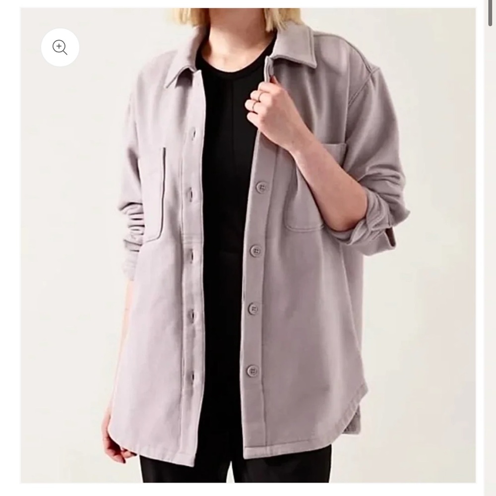Athleta Retroplush Shirt Jacket